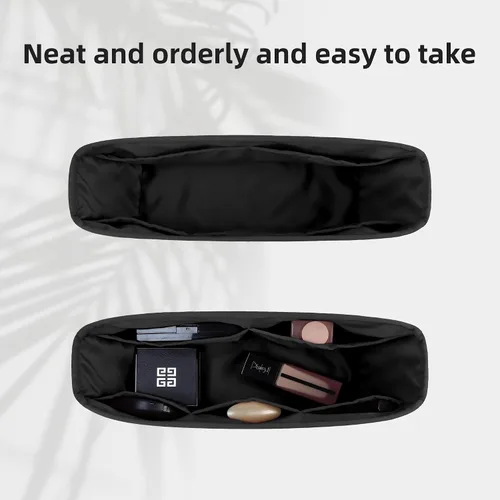 Miniatura 5 de DGAZ Organizador de bolso para bolsas LV Neverfull MiniPMMMGM, organizador de bolsas de seda, bolso de lujo y moldeador de bolsas (GM, negro)
