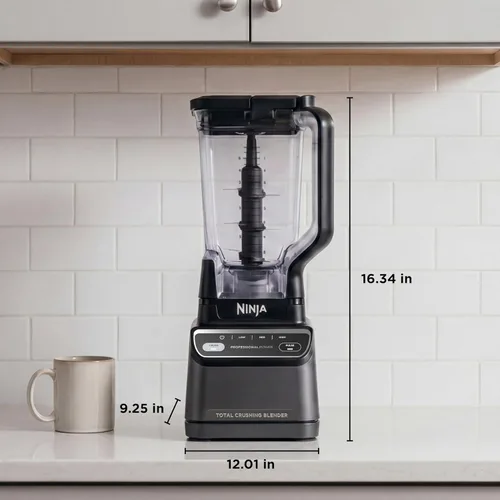 Miniatura 7 de Ninja Licuadora profesional 2.0 Máquina de batidos, batidora, trituradora de hielo, tecnología de trituración total, programa Auto-iQ, potencia