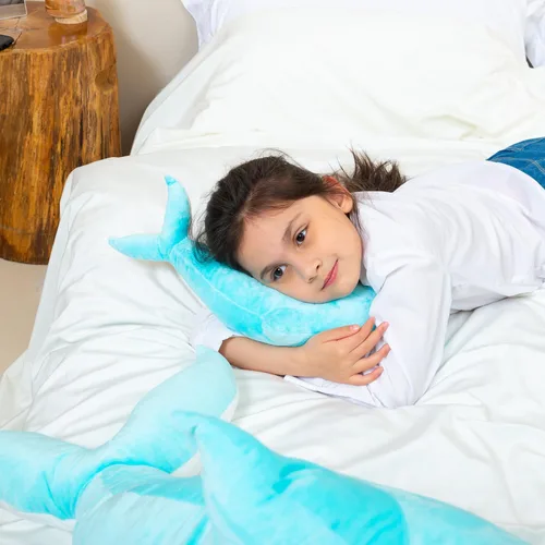 Miniatura 2 de Kekeso - Almohada gigante de delfín de peluche, suave almohada de ballena para abrazar, almohada de delfín rellena para niños y niñas