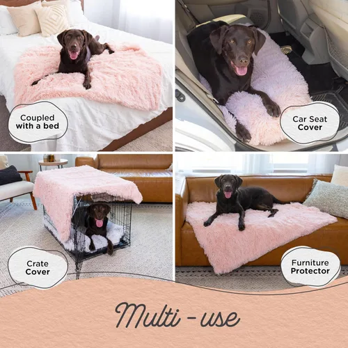 Miniatura 3 de Best Friends by Sheri - Manta afelpada calmante para perros – Ultra suave de pelo sintético para mascotas, alivio de la ansiedad, cubierta de cama