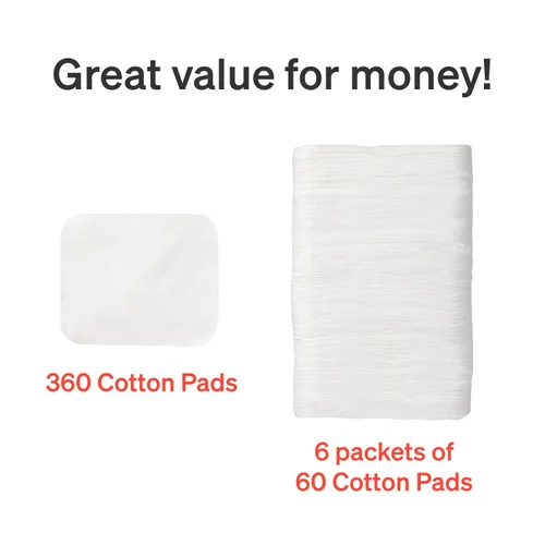 Miniatura 7 de LoveNoobs - Almohadillas de algodón para bebé para cambio de pañales, 360 unidades, ultra suaves, 100% algodón orgánico, extra grandes, para piel