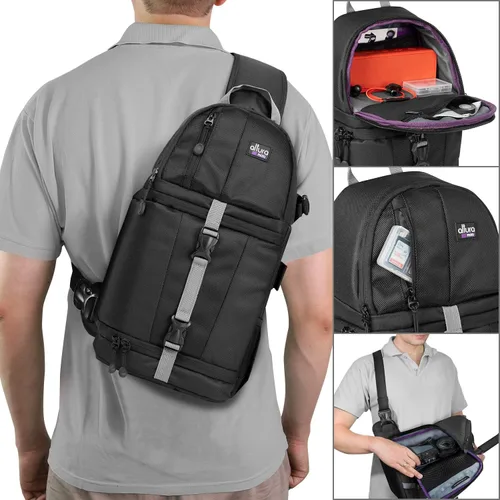 Miniatura 2 de Altura Photo Bolsa para cámara tipo bandolera - Mochila para cámaras Canon, Nikon, Sony y GoPro DSLR y sin espejo - Mochilas cruzadas para fotógrafos
