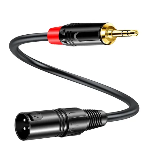 Miniatura 7 de Cable XLR a TRS de 1/4 de pulgada, cable de interconexión equilibrado de 19.68 pulgadas con conductores de cobre puro
