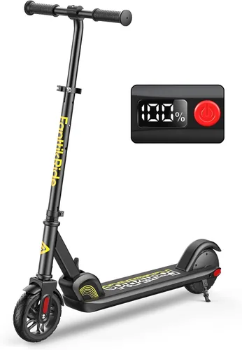 FanttikRide C9 Scooter eléctrico para niños de 8 a 12 años, plegable para niños de 3.9 a 5.2 pies, 132 libras, rango de 5 millas, hasta 40 minutos