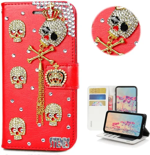 Miniatura 22 de Bling Wallet - Funda para teléfono compatible con Samsung Galaxy Z Fold 3 5G, elegante, hecha a mano, 3D, hecha a mano, ballet, pintalabios, tacón