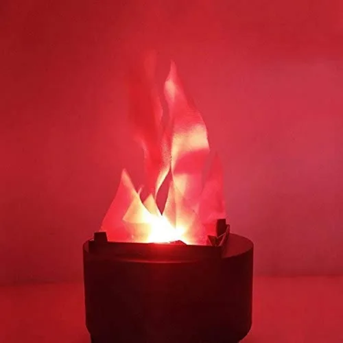 Miniatura 7 de ele ELEOPTION Luz LED electrónica de efecto simulado de llama de fuego falsa, sin calor base de soporte de llamas artificiales de Halloween, centro