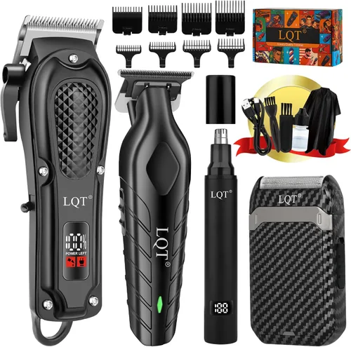 Miniatura 8 de Hair Clippers for Men with LED Display, 4-Piece Cordless Grooming Kit with Hair Clipper, Beard Trimmer, Foil Shaver, Nose Trimmer, Complete