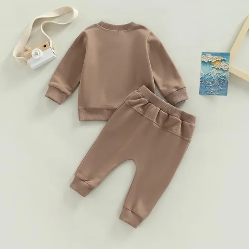 Miniatura 4 de Mubineo Conjunto de sudadera de manga larga para bebé niño y niña, para otoño e invierno