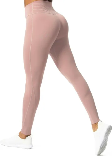 Miniatura 40 de Aoxjox Leggings de entrenamiento de cintura alta para mujer, pantalones de yoga Trinity, 26.5 pulgadas Negro
