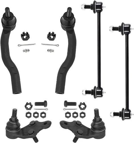 Miniatura 107 de Detroit Axle – Kit de suspensión delantera para Hyundai 2013-2018 Santa Fe 2 enlaces de barra de estabilizador 4 varillas de amarre interiores