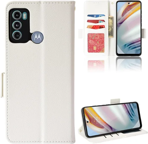 Miniatura 200 de Funda de piel sintética compatible con Motorola Moto E22 4G, funda de piel sintética compatible con Motorola Moto E22i 4G, color negro