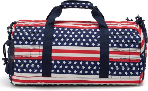 Miniatura 19 de QT&QY Bolsa táctica militar de 40 litros para hombre, bolsa de gimnasio, bolsa de viaje, bolsa de entrenamiento con compartimento para zapatos