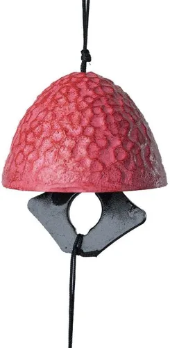 Miniatura 22 de 1 campanilla de viento tradicional japonesa de la suerte para exteriores, Iwachu de hierro fundido bendice templo, campanas de viento pequeñas