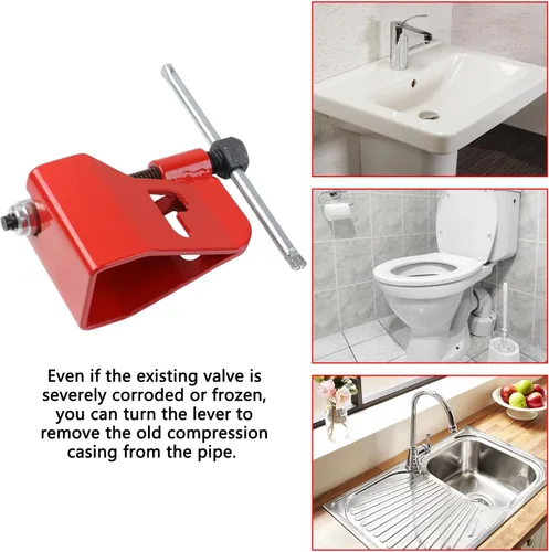 Miniatura 6 de Herramienta de extracción de manga de compresión para extractor de virola para manga de compresión de cobre de 1/2”, tubo de cobre de 1/2 pulgada
