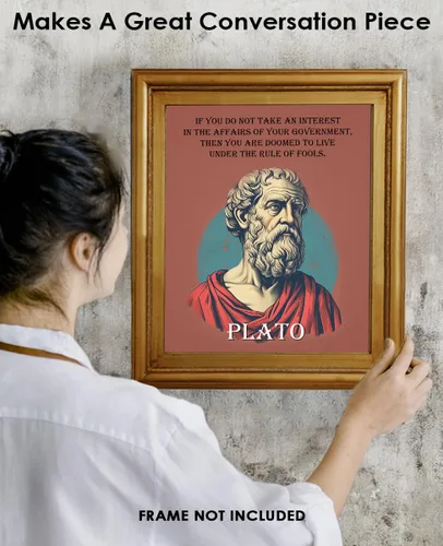 Miniatura 4 de Buzz Unplugged Inspirational Wall Art Poster The Affairs of Your Government, Plato 8x10 Unframed Motivational Wall Art & Positive Affirmations