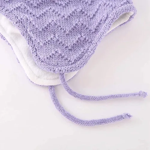 Miniatura 28 de Conjunto de guantes y gorro de invierno para niños, gorro de forro polar cálido, gorro de punto y guantes para niños y niñas