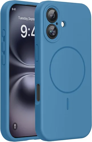 Miniatura 211 de Miracase Funda diseñada para iPhone 13, con protector de pantalla de vidrio templado, forro de microfibra suave antiarañazos, funda de goma