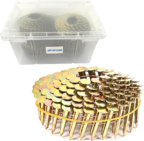 Miniatura 6 de 600 clavos de bobina para techos de 1 pulgada x 0.120 pulgadas para pistola de clavos de techos, cabeza redonda de 15 grados, clavos de techo