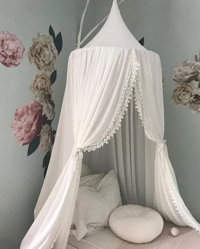 LImiLI - Toldo de cama para niñas y niños, mosquitera colgante para cuna, rincón, castillo, tienda de campaña, cuarto de bebé, decoración de sala de