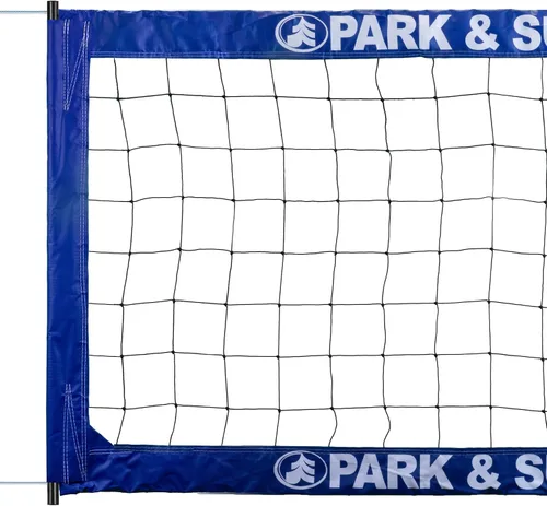 Park & Sun Sports - Red de voleibol profesional para interiores y exteriores con cable de acero superior e inferior, azul, talla única