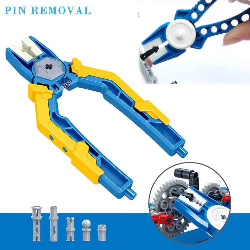 Miniatura 6 de Kit de herramientas de bloques de construcción, incluyendo separador de ladrillos, selector de bloques, martillo multiusos 3 en 1 juegos de color al
