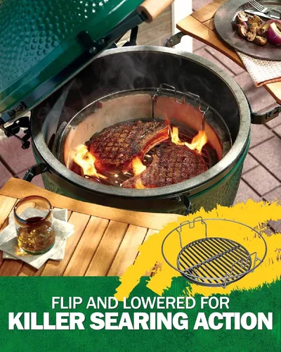 Miniatura 4 de Kit de repuesto mejorado de 5 piezas para Big Green Eggspander, incluye parrilla multifunción para parrilla, cesta de conveggtor, hecho de acero