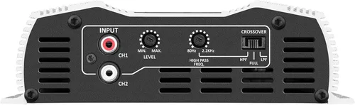 Miniatura 4 de Taramps DS 800x2 2 ohmios 800 vatios RMS 2 canales 400 x 2 vatios RMS, rango completo clase D, paso alto y bajo crossover fijo, puente, amplificador