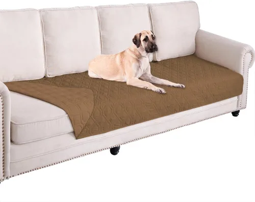 Miniatura 105 de Ameritex Funda Impermeable para Cama de Perro Manta para Mascotas para Muebles Cama Sillón Sofá Reversible Azul marino+azul piedra
