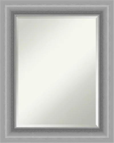 Miniatura 13 de Amanti Art Silver Wall Mirror 26x22 Peak Polished Nickel Rectangle Bathroom Mirror for Wall Decor Living Room, Small Traditional Frame, Hangs