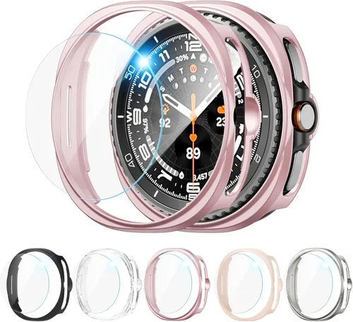 Miniatura 12 de Paquete de 2+2 protectores de pantalla para Galaxy Ultra Watch de 1.772 pulgadas, película protectora de vidrio templado HD con funda protectora