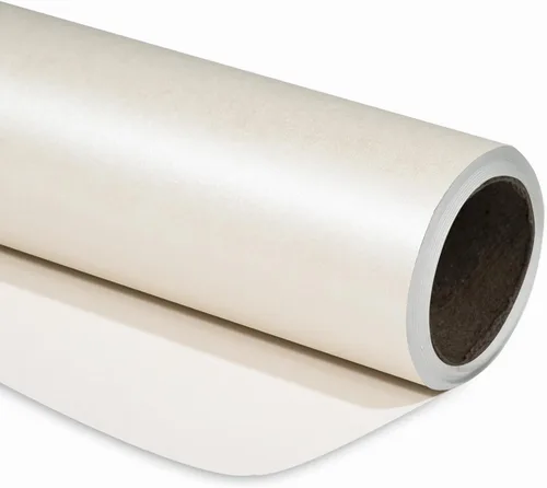 Miniatura 37 de RUSPEPA Papel de regalo negro mate, color liso perlado, papel lustre perfecto para bodas, cumpleaños, Navidad, baby shower, 17 pulgadas x 32.8 pies