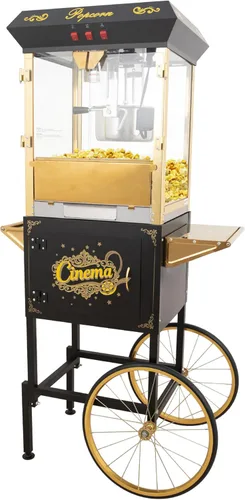 Miniatura 11 de Máquina de carrito de palomitas de maíz de 16 onzas sobre ruedas, máquina de palomitas de maíz de 850 W para 64 tazas de palomitas de maíz por lote