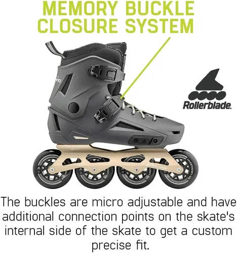 Miniatura 4 de Rollerblade Lightning 90 Patines de Ruedas Urbanos para Hombre, Antracita y Taupe