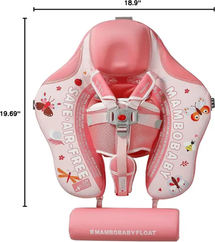 Miniatura 9 de Mambobaby Flotador para añadir cola sin volteo, flotador de natación para bebé, flotador de espuma de perlas, flotadores de agua sólida, entrenador