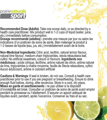 Miniatura 3 de Prairie Naturals PH Balanced BCAA Combustible, limón lima, 11.2 onzas