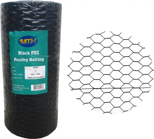 Miniatura 13 de MTB/Malla hexagonal de PVC para aves de corral, malla de 1 pulgada de abertura de calibre 20 - de 12/18/24/36/48 pulgadas de ancho por 25/50/150