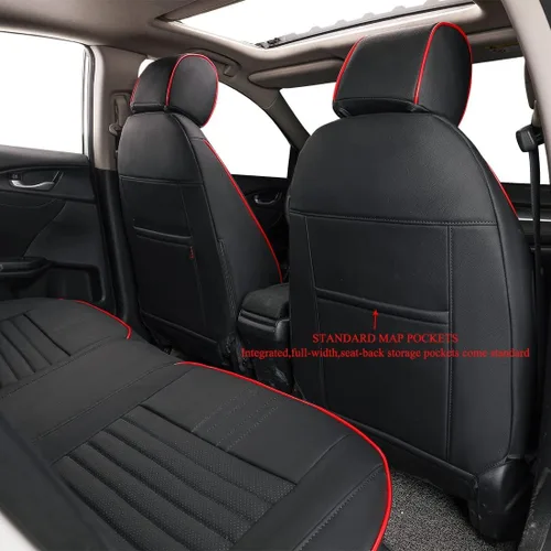 Miniatura 4 de EKR Civic Fundas de asiento personalizadas para Honda Civic Sedan 2016 2017 2018 2019 2020 2021 EX, EX-L, EX-T, Touring, Fundas de asiento
