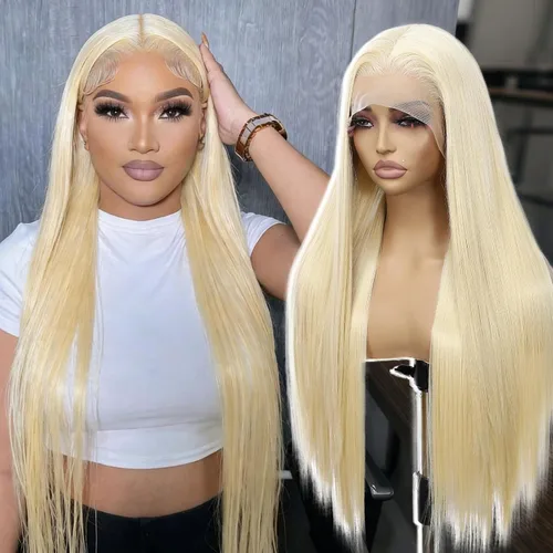 Miniatura 23 de SAPPHIREWIGS Peluca de cabello lacio natural color marrón rojizo #350, sin enredos, línea capilar natural 6 × 13, parte de libertad de encaje