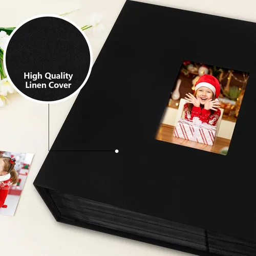 Miniatura 6 de Aevdor - Álbum de fotos de 4 x 6 pulgadas (10 x 15 cm) con 700 bolsillos, cubierta de cuero, capacidad extragrande para álbumes de fotos familiares