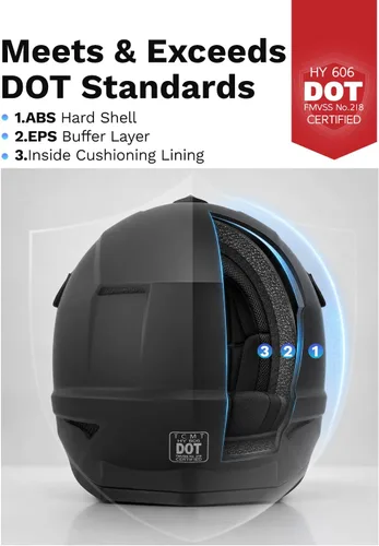 Miniatura 2 de SLMOTO - Casco para jóvenes y niños ATV, aprobado por el DOT, para motocross, todoterreno, calle, bicicleta de tierra, motocicleta, ATV, casco