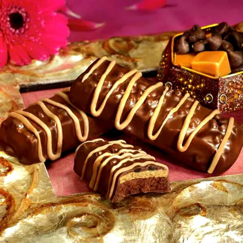 Miniatura 4 de Nutmeg State Nutrition Barras altas en proteínas, 7 porciones por caja (1 caja (7 porciones), cacao con caramelo)