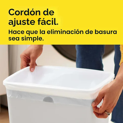 Miniatura 6 de Bolsas de basura medianas Glad, 8 galones, bolsas de basura Febreze limpias frescas, con control de olores y cordón, 80