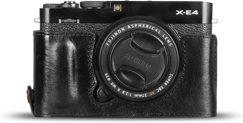 Miniatura 4 de MegaGear MG1979 Ever Ready - Funda de piel auténtica para cámara compatible con Fujifilm X Series X-E4, color negro