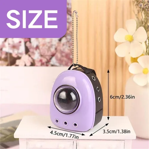 Miniatura 7 de Mochila de muñeca para Labubu, mini mochila llavero para disfraz de Labubu, lindas bolsas de muñeca para accesorios Labubu