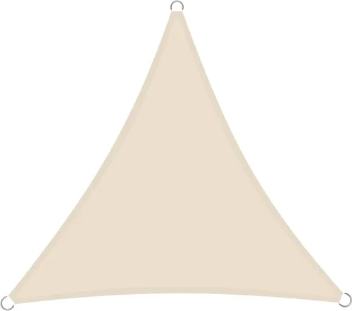 Miniatura 7 de Toldo tipo vela de 12 x 12 x 12 pies, impermeable, triángulo equilátero, resistente, con bloqueo UV, para patio, patio trasero, césped, jardín, Beige