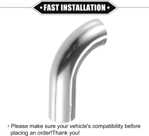 Miniatura 7 de Tubo de tubo de codo curvado, 1 pulgada de diámetro exterior, 3.43 pulgadas, 1.97 pulgadas, pierna de 90 grados, tubo de escape intercooler de aire