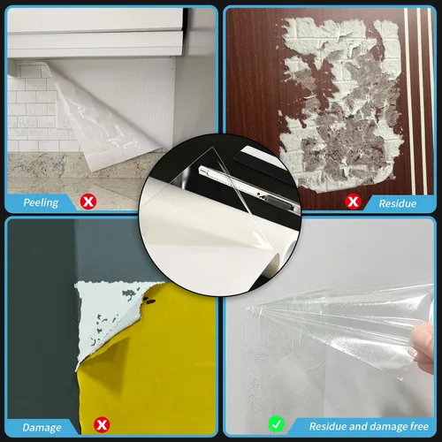 Miniatura 2 de Art3d Tapete adhesivo para colocar azulejos, hoja de cinta adhesiva de doble cara para manualidades, artes, proyectos de bricolaje, 12 pulgadas x
