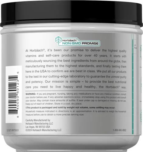 Miniatura 3 de Horbäach Proteína en polvo multicolágeno de 16 onzas Tipo I, II, III, V, X Sin sabor para hombres y mujeres Suplemento sin OMG, sin gluten
