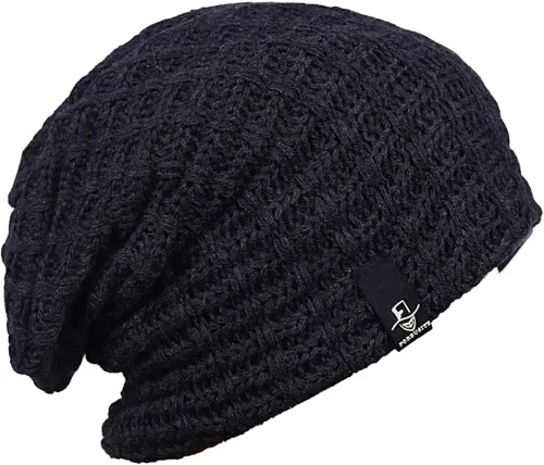 Miniatura 9 de FORBUSITE - Gorro holgado de punto para hombre, de gran tamaño, para verano e invierno B08
