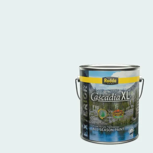 Miniatura 83 de Rodda Paint CASCADIA XL Pintura e imprimación satinada exterior en uno, cuarto de galón, Aquafir